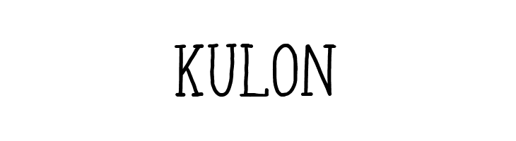 Kulon  フリーフォントのダウンロード