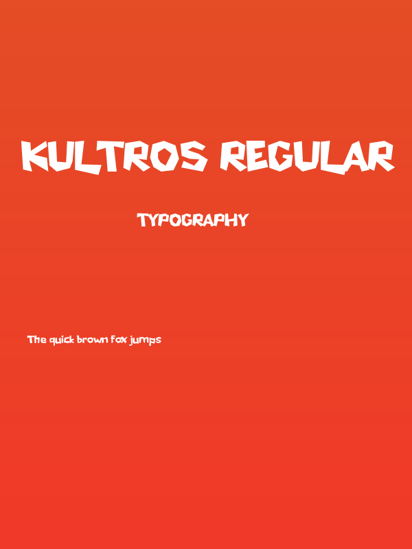 Kultros Regular Poster