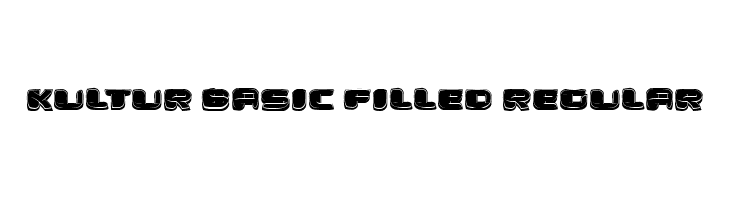 Kultur Basic Filled Regular  Скачать бесплатные шрифты