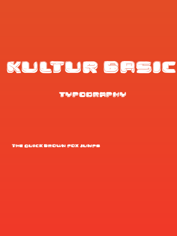 Kultur Basic Filled Regular Poster