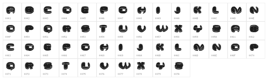 Kultur Filled Regular Character Map