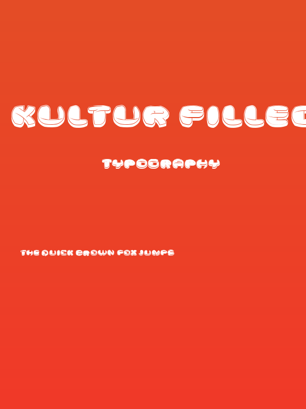 Kultur Filled Regular Poster