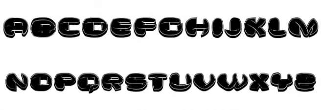 Kultur Filled Regular Schriftart Kleinbuchstaben