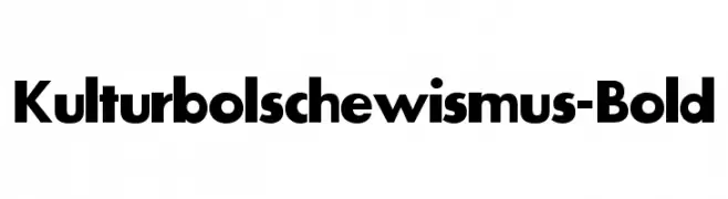 Kulturbolschewismus-Bold  font caratteri gratis