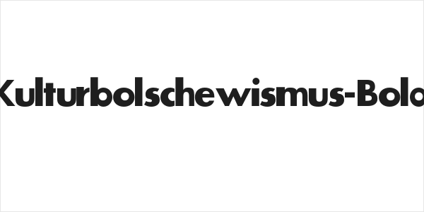 Kulturbolschewismus-Bold Logo