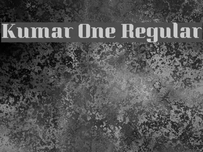 Kumar One Regular フォント examples