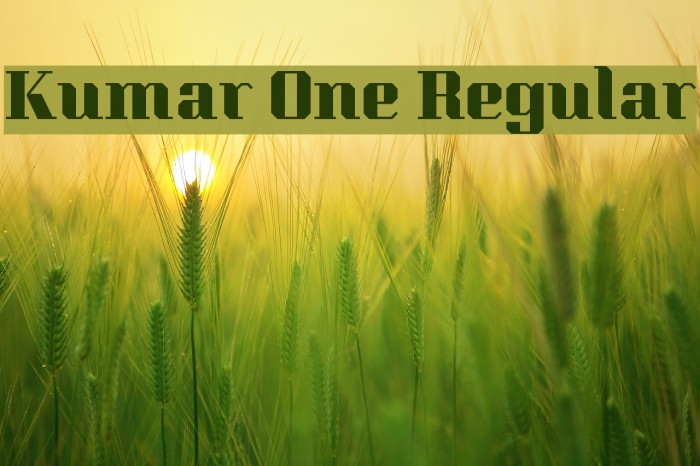Kumar One Regular Font examples