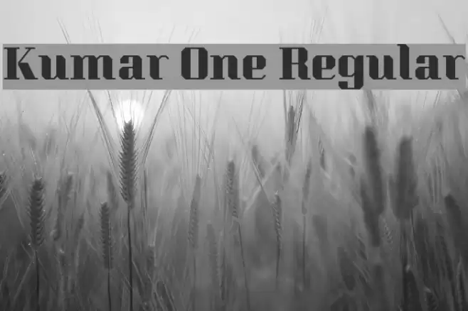 Kumar One Regular フォント examples