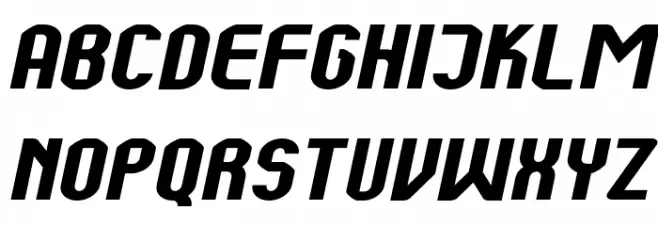 Kumba Bold Expanded Italic Polices MAJUSCULES