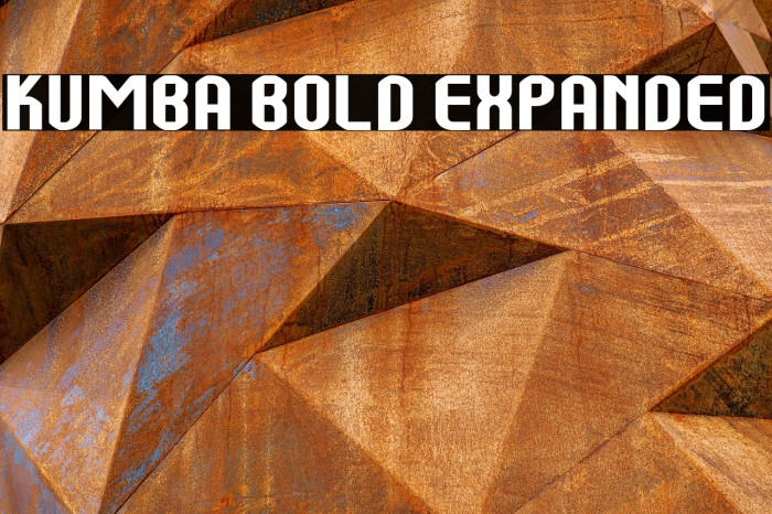 Kumba Bold Expanded Example 1