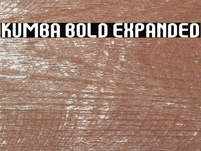 Kumba Bold Expanded Example 2