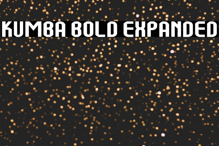 Kumba Bold Expanded Example 3