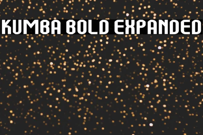 Kumba Bold Expanded Example 3