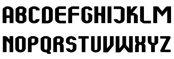 Kumba Bold Expanded Font LOWERCASE