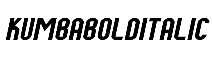 Kumba Bold Italic  Free Fonts Download