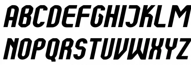 Kumba Bold Italic Schriftart Groß