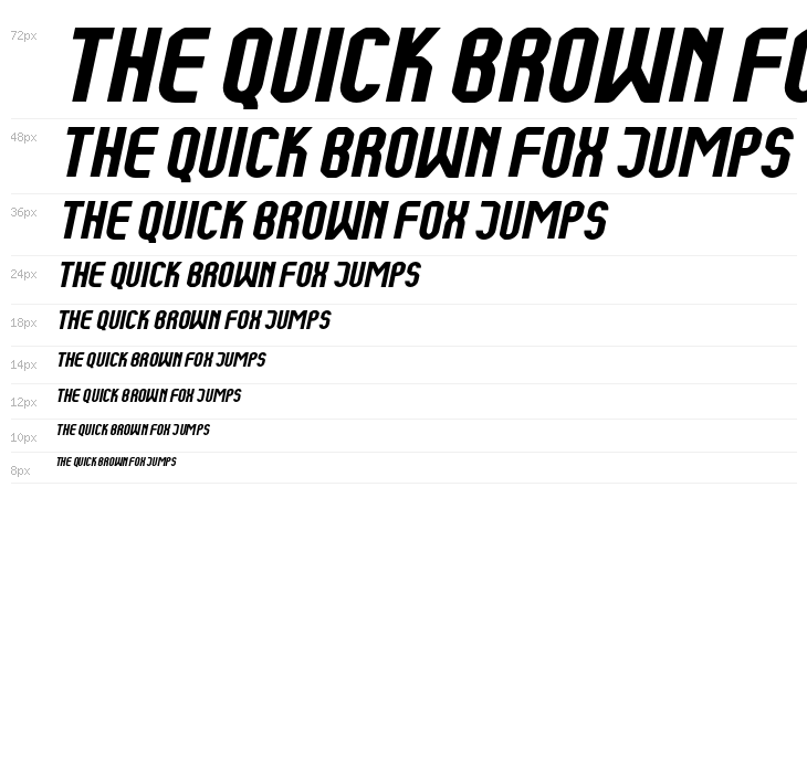 Kumba Bold Italic Waterfall