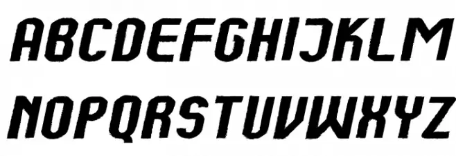 Kumba Brush Expanded Italic Fuentes MAYÚSCULAS