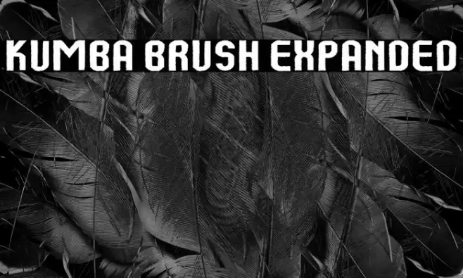 Kumba Brush Expanded Font examples