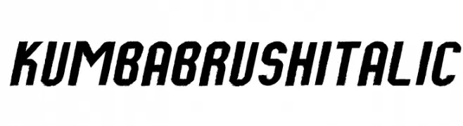 Kumba Brush Italic  免费字体下载