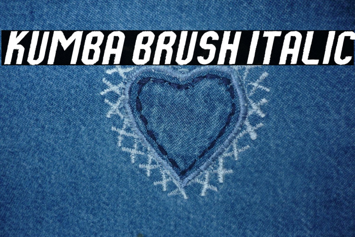 Kumba Brush Italic Example 3