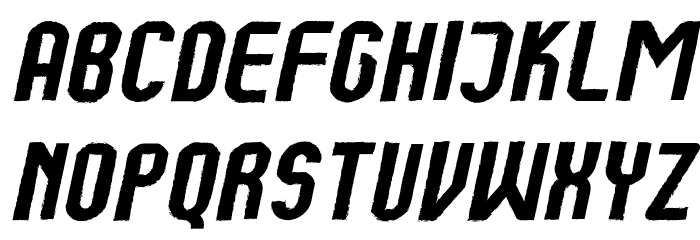 Kumba Brush Italic Font LOWERCASE