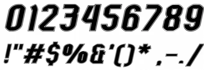 Kumba College Expanded Italic Font OTHER CHARS