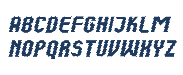 Kumba College Expanded Italic Lowercase