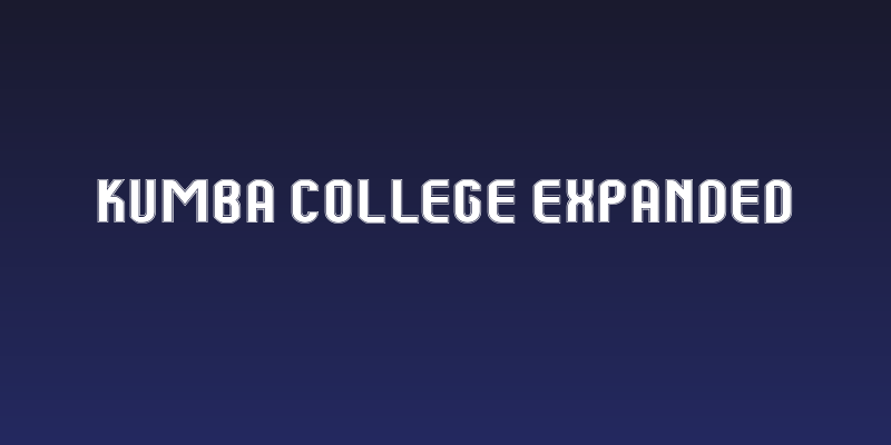Kumba College Expanded Social Header