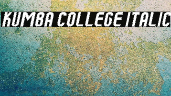 Kumba College Italic Example 2