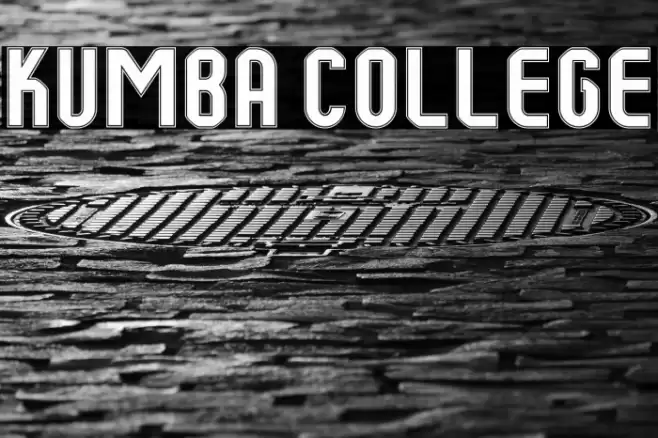 Kumba College Font examples
