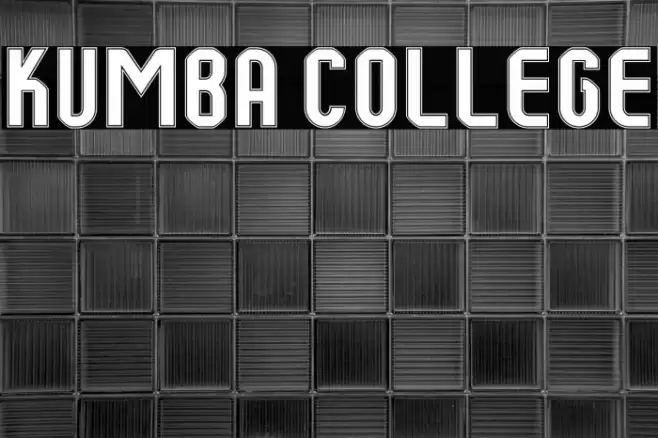 Kumba College Font examples