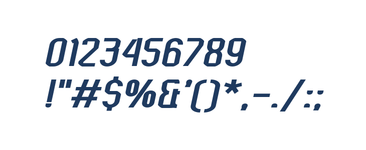 Kumba Expanded Italic Other Characters