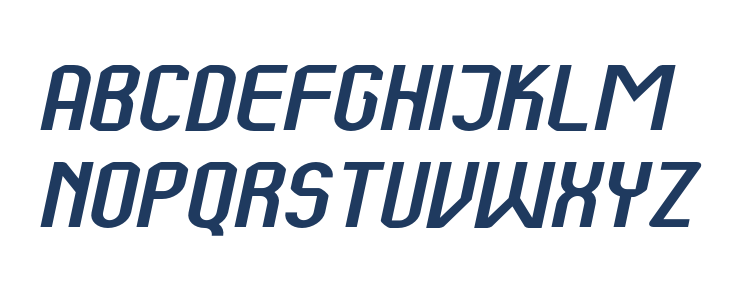 Kumba Expanded Italic Lowercase