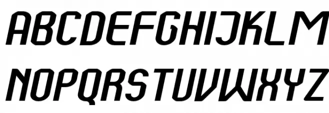 Kumba Expanded Italic Fuentes MINÚSCULAS