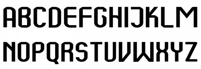 Kumba Expanded Schriftart Kleinbuchstaben