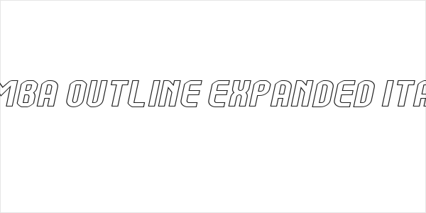 Kumba Outline Expanded Italic Logo