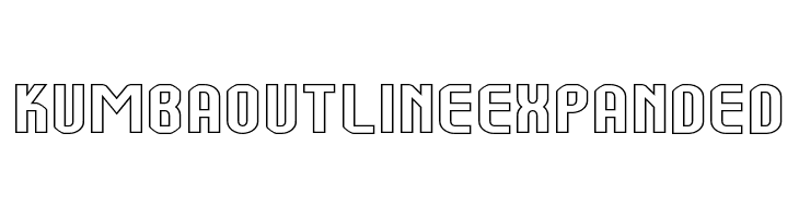 Kumba Outline Expanded  les polices de caractères gratuit tlcharger