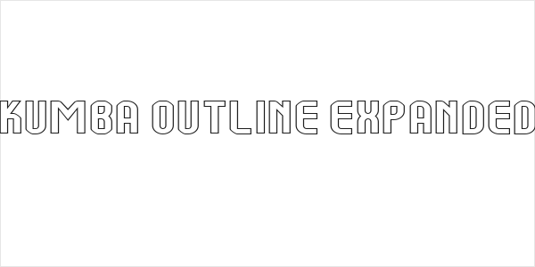 Kumba Outline Expanded Logo