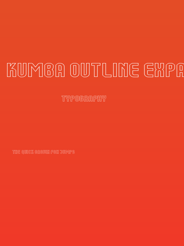 Kumba Outline Expanded Poster