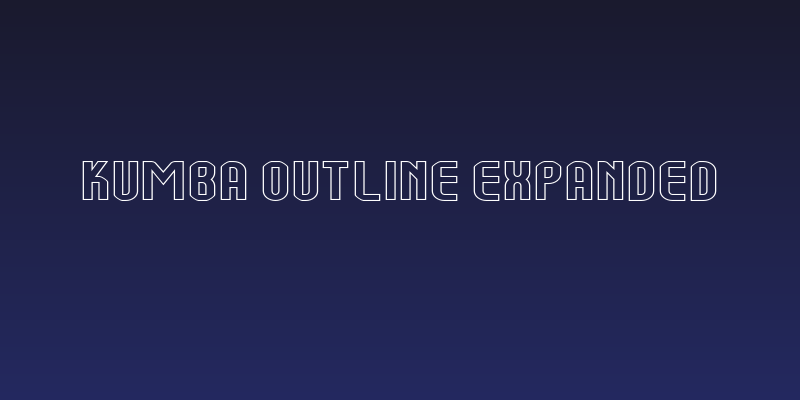 Kumba Outline Expanded Social Header