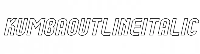 Kumba Outline Italic  Fuentes Gratis Descargar