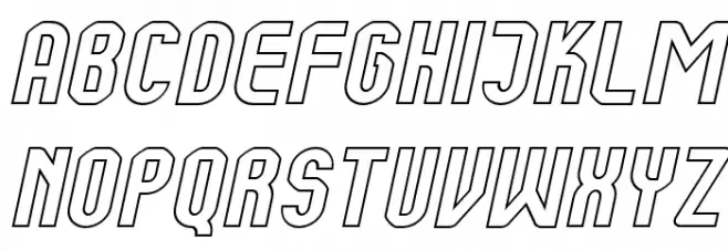 Kumba Outline Italic Fuentes MAYÚSCULAS