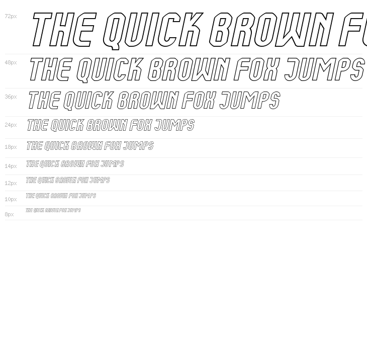 Kumba Outline Italic Waterfall