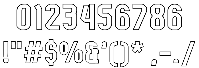 Kumba Outline Font OTHER CHARS