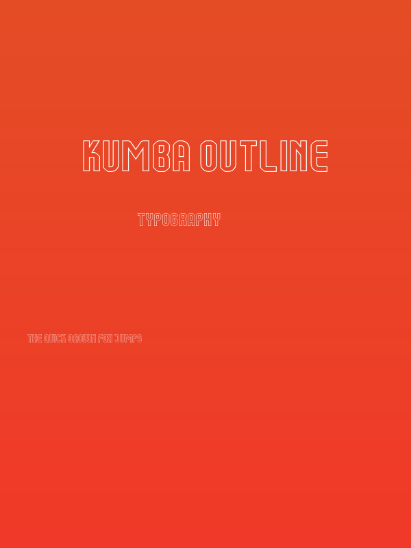 Kumba Outline Poster