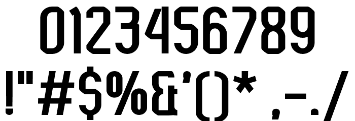 Kumba Regular Font OTHER CHARS