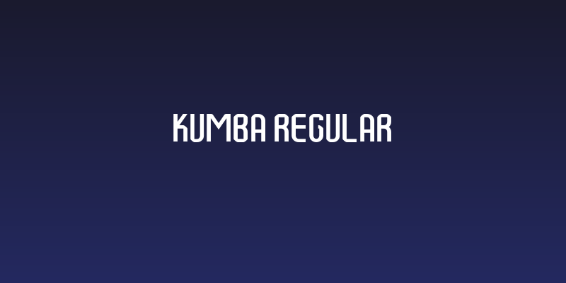 Kumba Regular Social Header