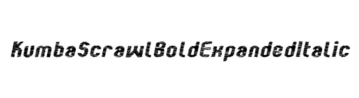 Kumba Scrawl Bold Expanded Italic  Descarca Fonturi Gratis