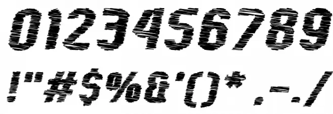 Kumba Scrawl Bold Expanded Italic Font OTHER CHARS